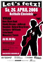 Booklet 2008 - Let's Fetz Einsiedeln