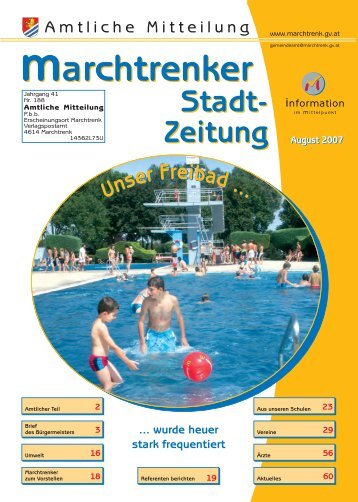 Stadtzeitung August 2007 - Marchtrenk