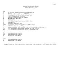 District Events Calendar 2012-2013 - the Dieringer School District