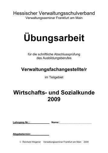 2009 Ãbungsaufgaben VA WiSo multiple choice _2 - Hessischer ...