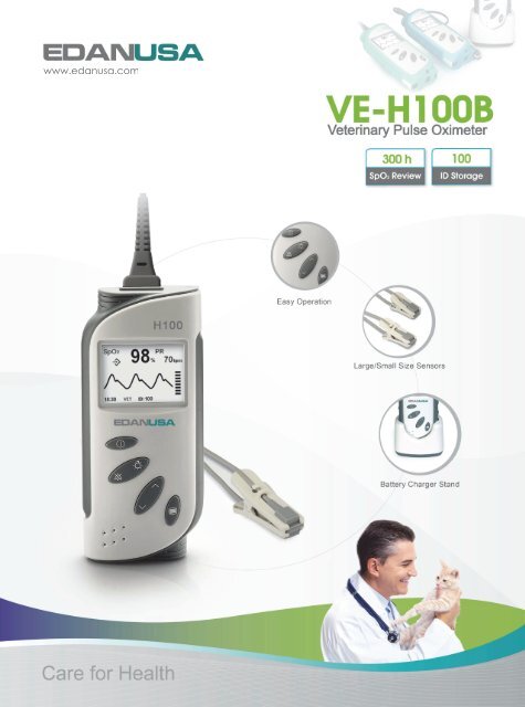 VE-H100B Veterinary Pulse Oximeter B - EDAN USA