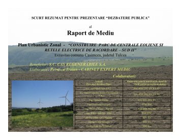 Parc Eolian Comuna Casimcea - Petrescu Traian - Expert Mediu