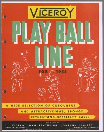 Play Ball Line - 1955 PDF download - Canadian Museum of ...