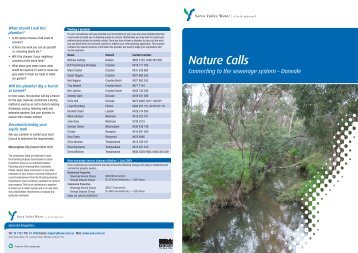 Nature Calls - Yarra Valley Water