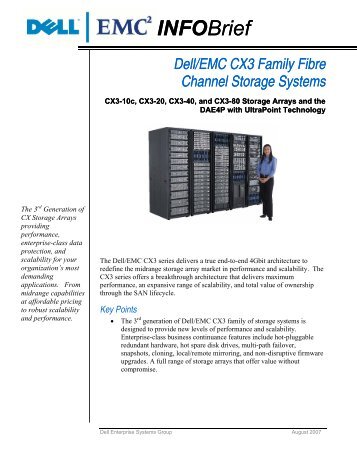 Dell/EMC CX3 Family Info Brief - Public Surplus