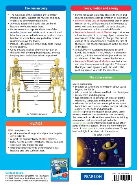 Key Concept Chart - Pearson