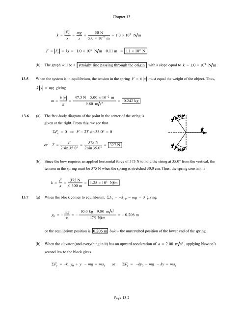 Chapter 13 Solutions - Mosinee School District