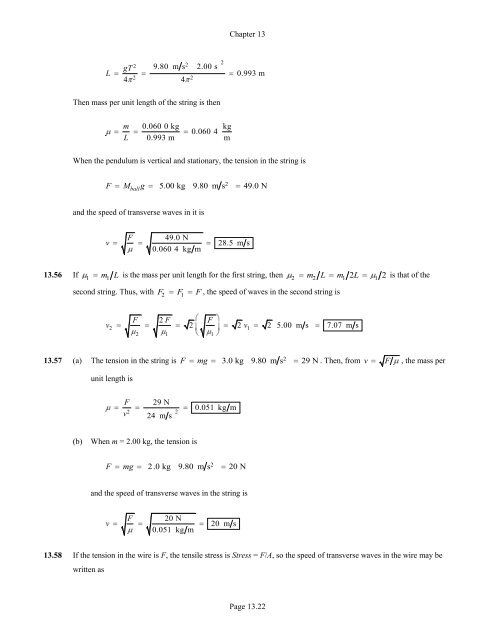 Chapter 13 Solutions - Mosinee School District