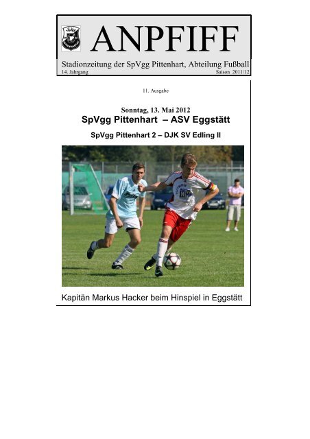 SpVgg Pittenhart â ASV EggstÃ¤tt