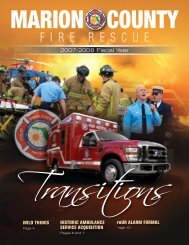 Fire Rescue 2008 Annual Report - Marion County Florida
