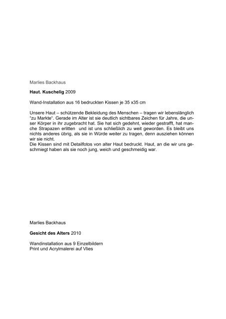 Nähere Informationen als PDF-Dateien Text - Margareta Eppendorf