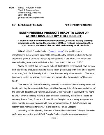 Chili Cook-Off Press Release-EFP- FINAL-1-15-13 - Earth Friendly ...