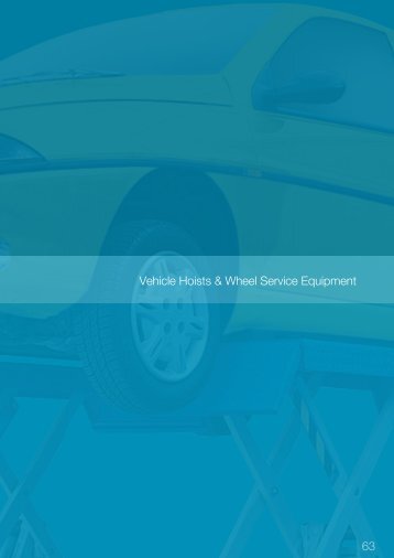 Vehicle Hoists & Wheel Service Equipment 63 - Alemlube
