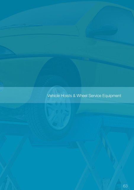 Vehicle Hoists & Wheel Service Equipment 63 - Alemlube