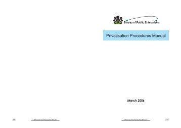 Privatization Procedures Manual - BPE