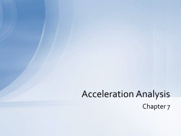 Acceleration Analysis