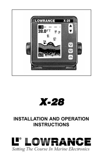 Lowrance 3400 user manual Lowrance 3400 user manual