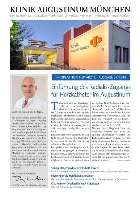 Newsletter Juli 2013 - Klinik Augustinum