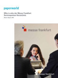 Who is who der Messe Frankfurt Servicepartner-Verzeichnis