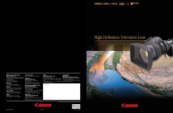 HD general catalog (PDF file) - Canon