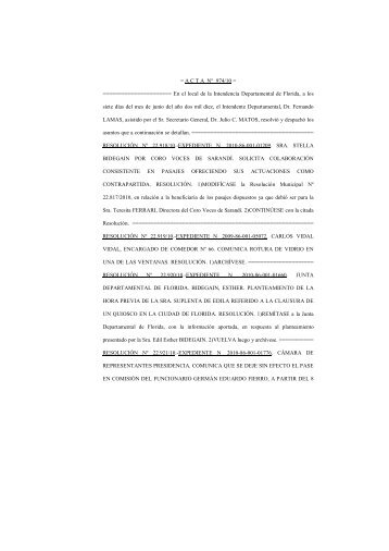 ACTA NÂº 974 - Intendencia Municipal de Florida