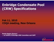 Enbridge Condensate Pool (CRW) Specifications - Coqa-inc.org