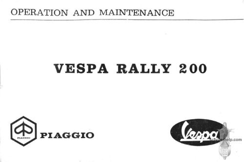 Vespa Rally 200 - Scooterhelp.com