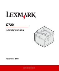 Lexmark C720 Color Laser Printer ... - josvandijken.nl