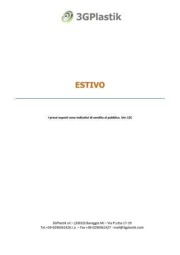 3G Estivo BD - 3GPlastik