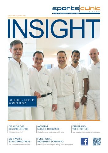 Praxismagazin Insight 2. Ausgabe - sportsclinic Germany