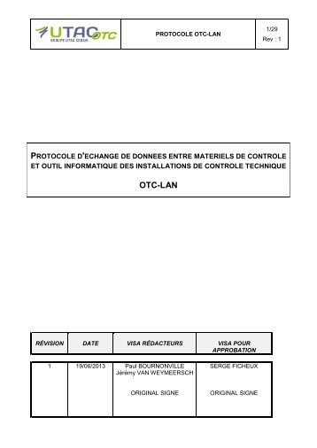 CAHIER DES CHARGES â PROTOCOLE GIEGLAN ... - UTAC-OTC