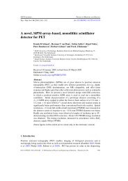 SiPM-based scintillation detector for PET - Low Light Silicon ...