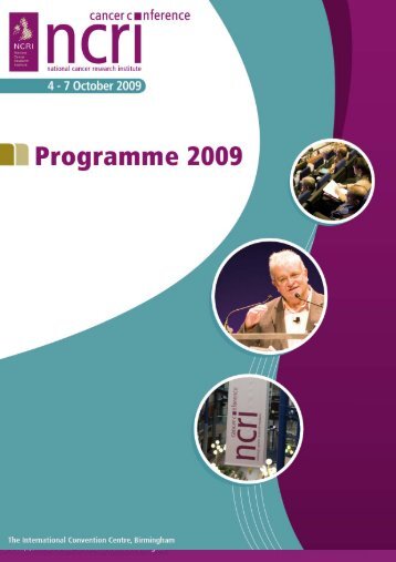 Programme (PDF) - (NCRI) Cancer Conference 2013 - National ...