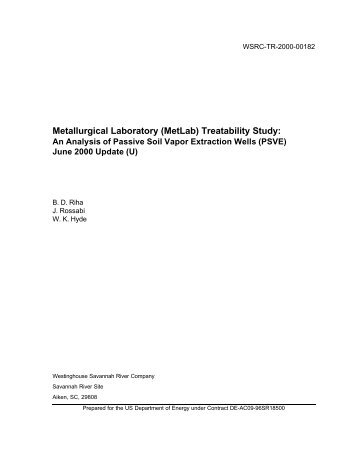 An Analysis of Passive Soil Vapor Extraction Wells