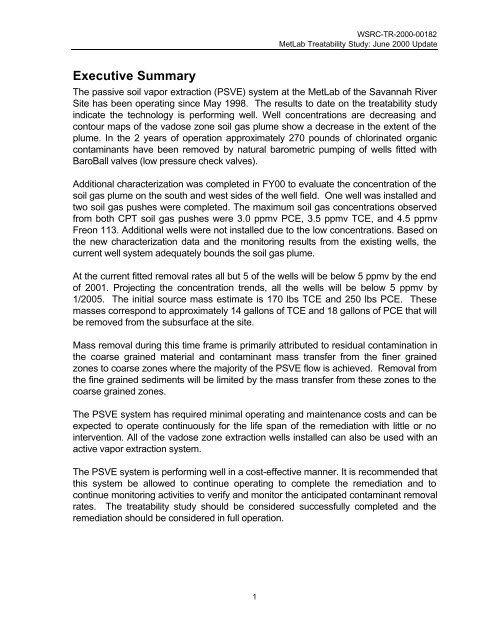 An Analysis of Passive Soil Vapor Extraction Wells