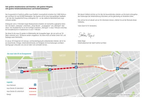 VGF Flyer Europaviertel - Verkehrsgesellschaft Frankfurt am Main ...