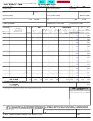 Travel Expense Claim - State of California