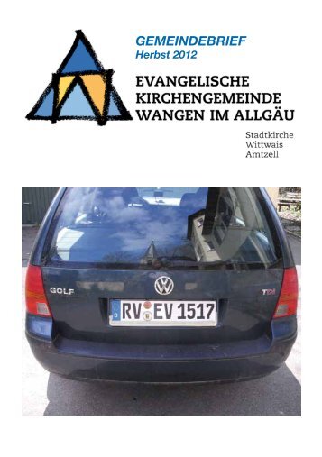 2012 Herbst - Evangelische Kirchengemeinde Wangen im Allgäu