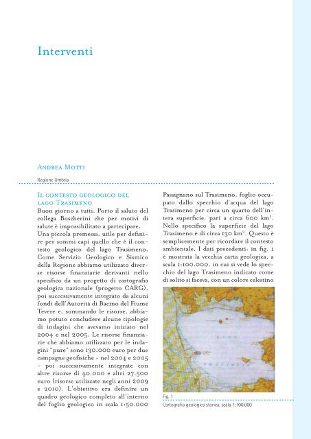 Tutela ambientale del Lago Trasimeno - ARPA Umbria