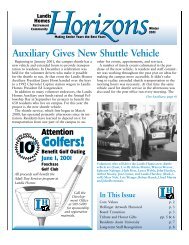 2001 Winter Horizons Newsletter - Landis Homes