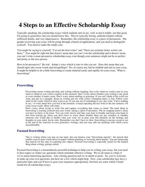 scholarship essay 500 words