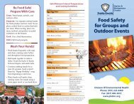 Food Safety brochure