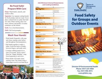 Food Safety brochure