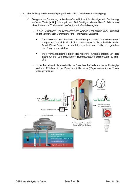 Betriebs- und Inbetriebnahmeanleitung - Gep-h2o.de