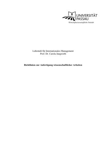 hinweise zur anfertigung einer dissertation hinweise zur anfertigung einer dissertation