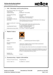 Sicherheitsdatenblatt - Max F.Keller