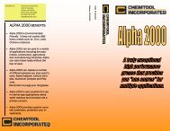 Alpha 2000 brochure larger print page 1.pub - Chemtool