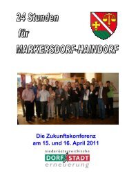 24 Stunden für die Gemeinde - Markersdorf-Haindorf