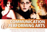 â¢ Communication Skills â¢ Stagecraft â¢ Acting & Directing ...