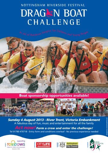 Boat sponsorship opportunities available! - Dragon Boat Racing